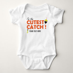 Camisa customizável do Bodysuit da pesca do bebê