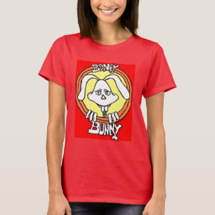 Camisa customizável do coelho ósseo T