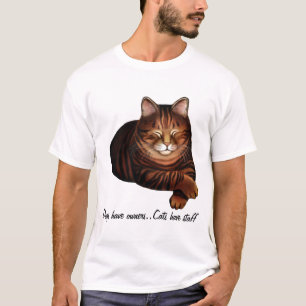 Camisa customizável do gato de gato malhado do