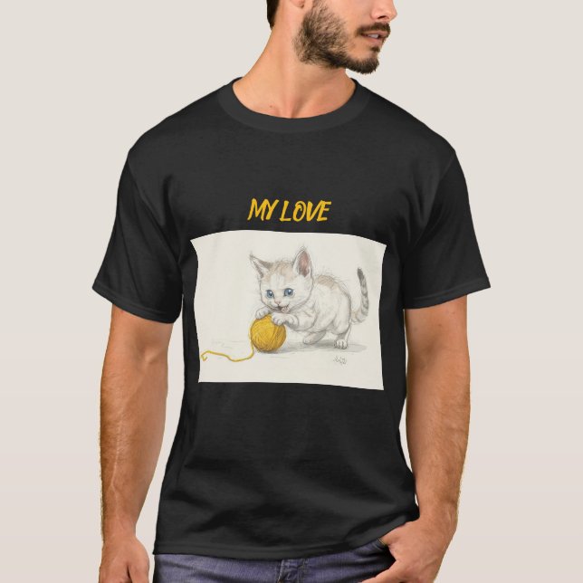 CAMISA CUTE DO GATO (Frente)