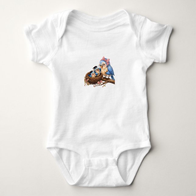 Camisa Cute Graduation Bird (Frente)
