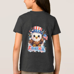 Camisa Cute Kids 4 de Julho Little Firecracker EUA