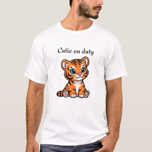 Camisa Cutie on Duty Camiseta do Fofinho do Tigr