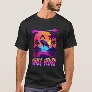 Camisa Cyberpunk Flamiingo, Retrofuturística Ulun