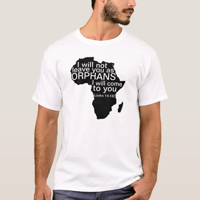 Camisa da ADOPÇÃO de África - 14:18 de John (Frente)