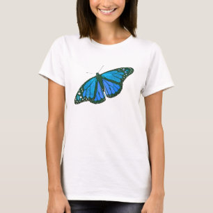 Camisa da arte da borboleta de monarca