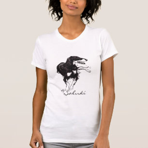 Camisa da arte do cão de Saluki