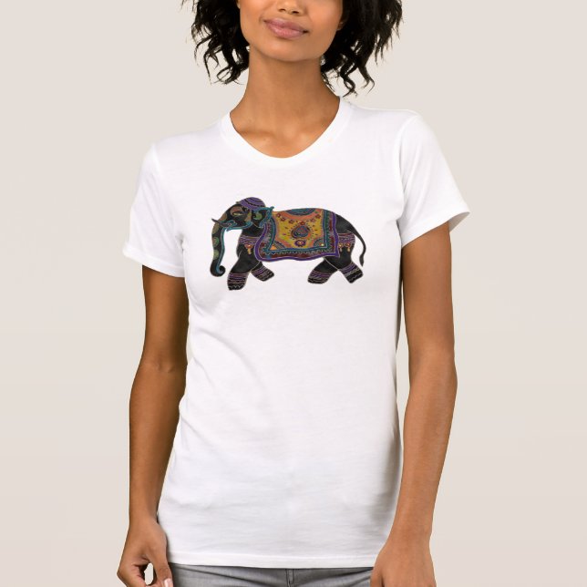 Camisa da arte do elefante indiano (Frente)