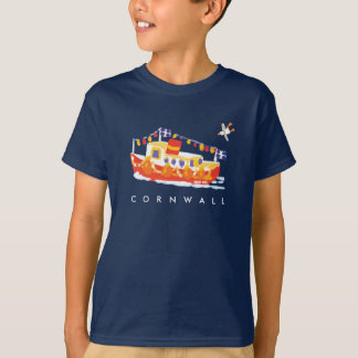 Camisa da arte T: Camiseta Cornish. Ferryboat