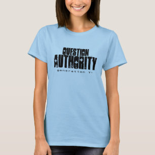 Camisa da autoridade II da pergunta das senhoras