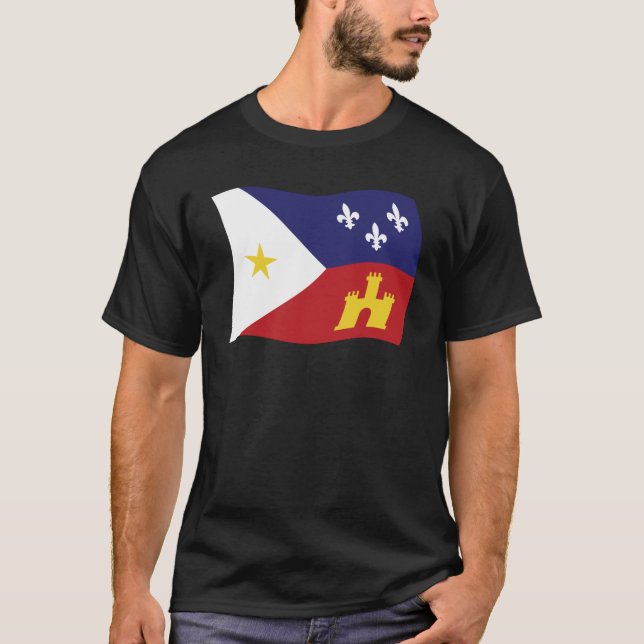 Camisa da Bandeira da Acadiana (Frente)