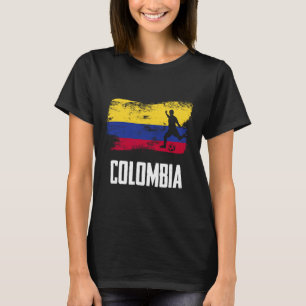 Camisa da Bandeira da Colômbia Time de Futebol Col