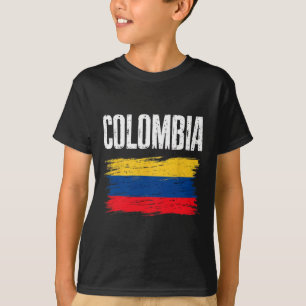 Camisa da bandeira da Colômbia Time de futebol col