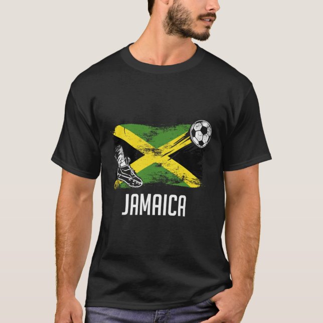 Camisa da Bandeira da Jamaica Time de Futebol Jama (Frente)