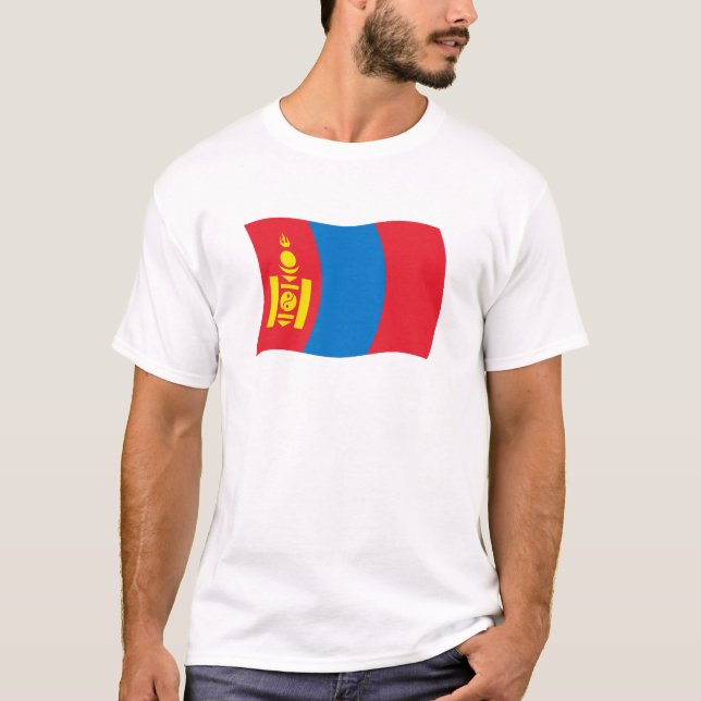 Camisa da Bandeira da Mongólia (Frente)