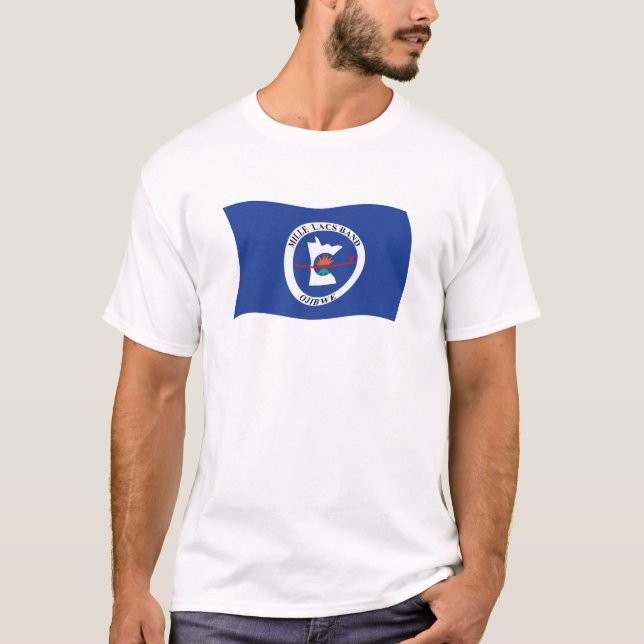Camisa da Bandeira da Reserva da Banda Mille Lacs (Frente)