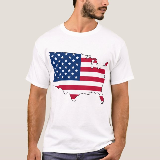 Camisa da bandeira de América (Frente)
