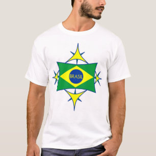Camisa da bandeira de Brasil