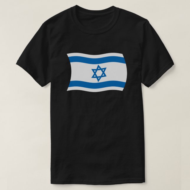 Camisa da Bandeira de Israel (Frente do Design)