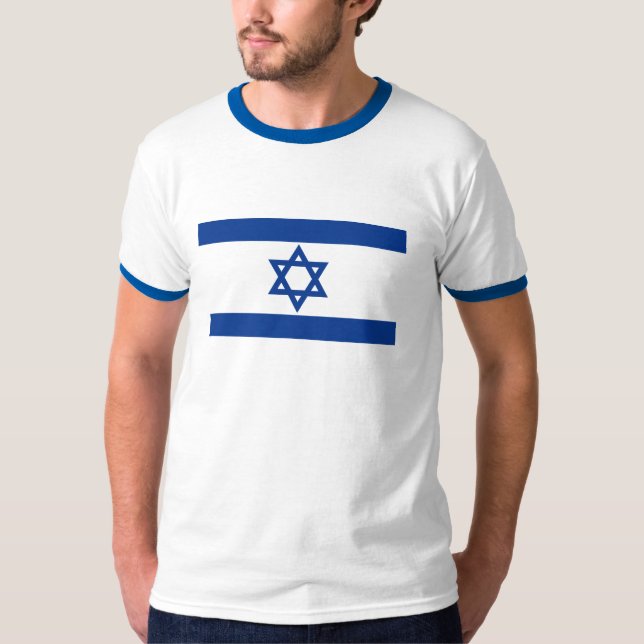 camisa da bandeira de Israel (Frente)