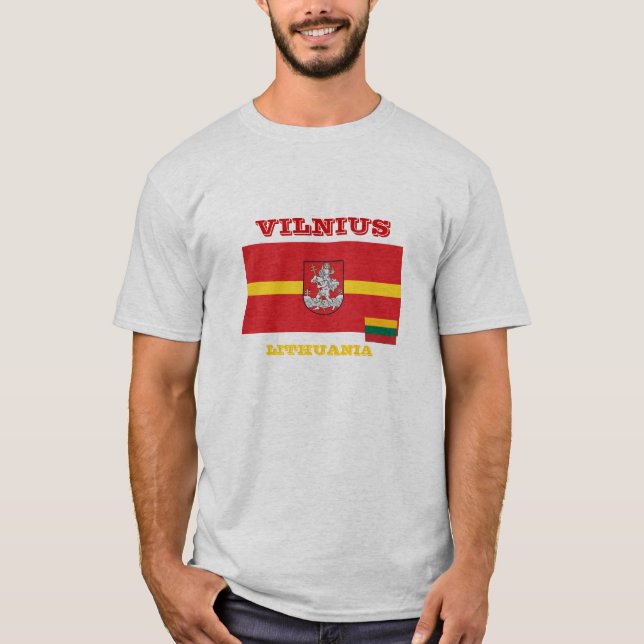 Camisa da bandeira de Lithuania Vilnius (Frente)