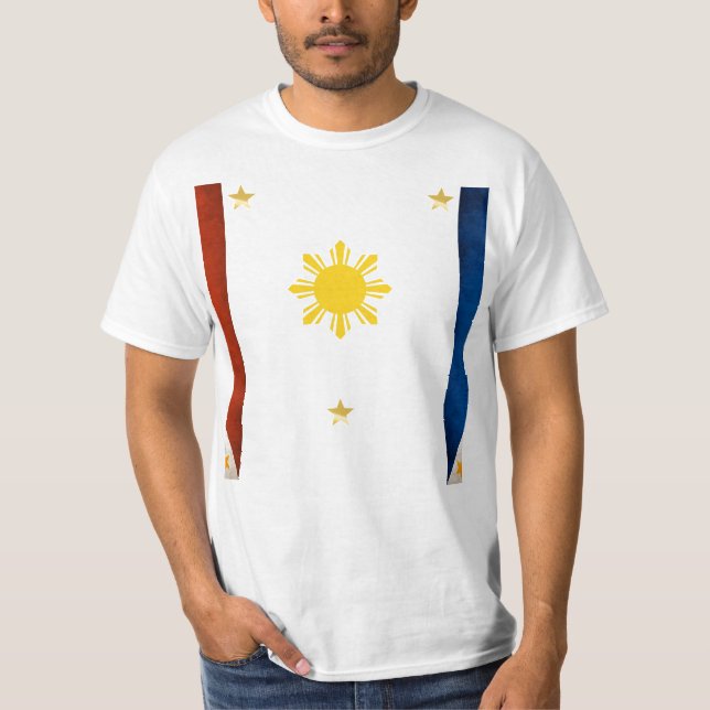 Camisa da bandeira de Pilipinas (Frente)