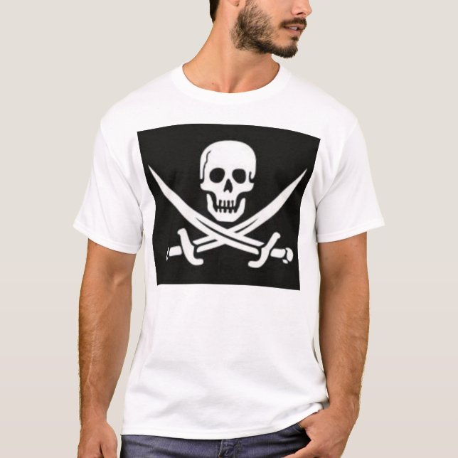 Camisa da bandeira de pirata (Frente)