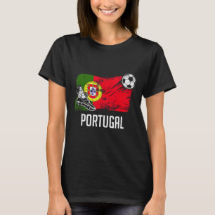 Camisa da Bandeira de Portugal Equipe de Futebol P