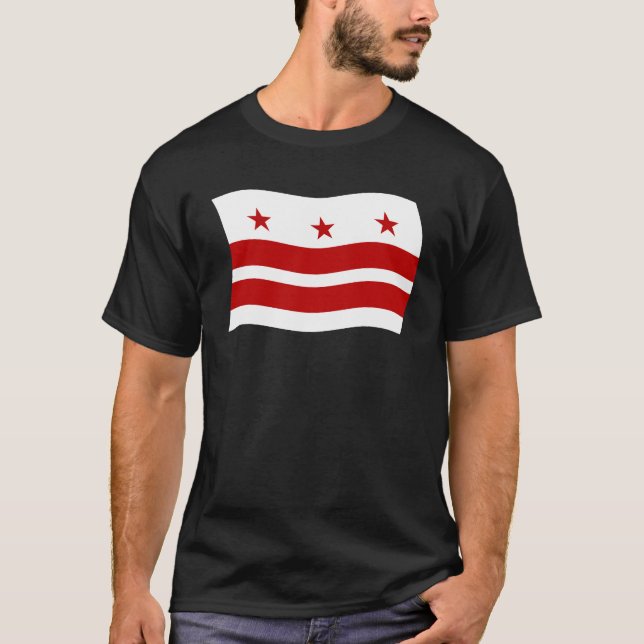 Camisa da Bandeira de Washington D.C. (Frente)