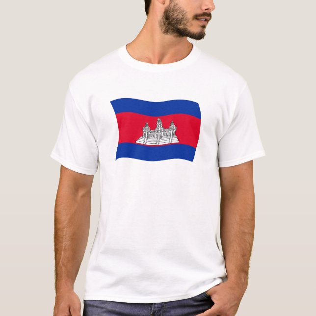Camisa da Bandeira do Camboja (Frente)