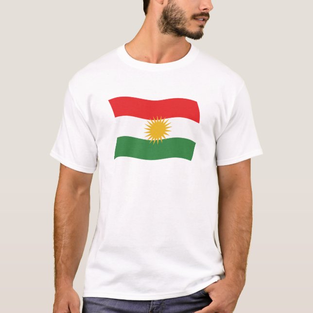 Camisa da Bandeira do Curdistão (Frente)
