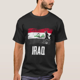 Camisa da Bandeira do Iraque Time de Futebol Iraqu