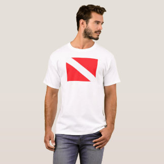 Camisa da bandeira do mergulho do mergulhador