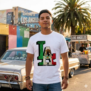 Camisa da Bandeira do México de Los Angeles