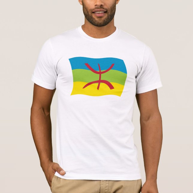 Camisa da Bandeira do Povo Berbere (Frente)