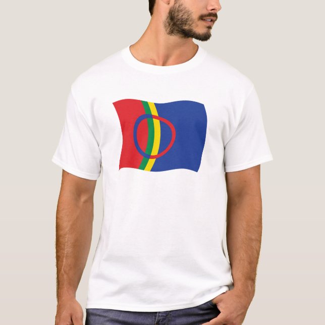 Camisa da Bandeira do Povo Sami (Frente)