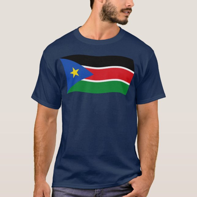 Camisa da Bandeira do Sudão do Sul (Frente)