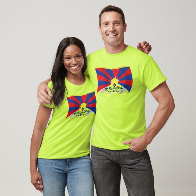 Camisa da Bandeira do Tibete (Unissex)