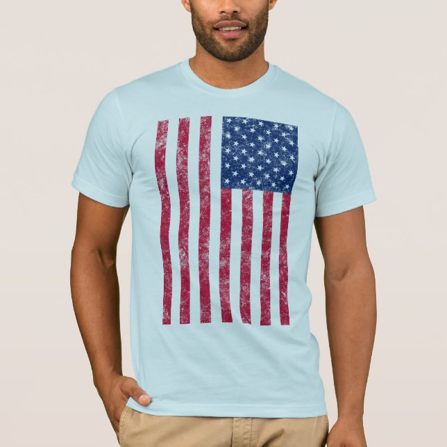 Camisa da bandeira dos E.U. (danificada) (Frente)