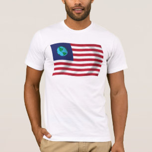Camisa da Bandeira dos Estados Unidos da Terra