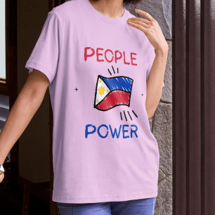 Camisa da Bandeira Filipina Poder do Povo Impeach