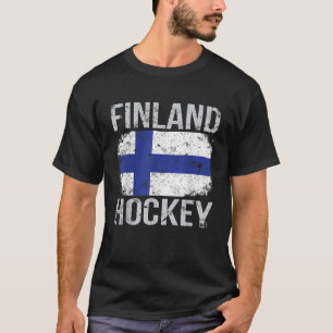 Camisa Da Bandeira Finlandesa De Hóquei Na Finlând