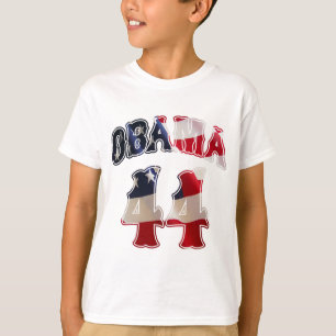 Camisa da bandeira t de Barack Obama 44