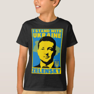 Camisa da Bandeira Ucraniana Volodymyr Zelensky Uc