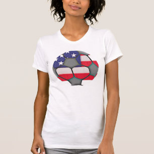 Camisa da bola de futebol da bandeira americana