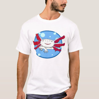 camisa da bolha do axolotl (branco com pontos)