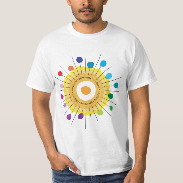 Camisa da bondade da generosidade da simplicidade (Frente)