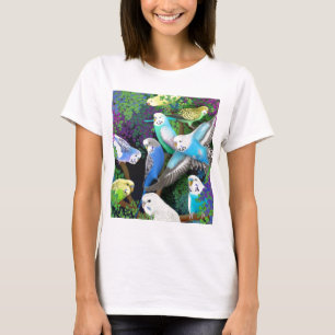 Camisa da boneca das senhoras dos Parakeets e das