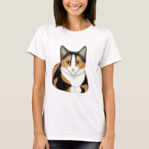 Camisa da boneca do gato de chita