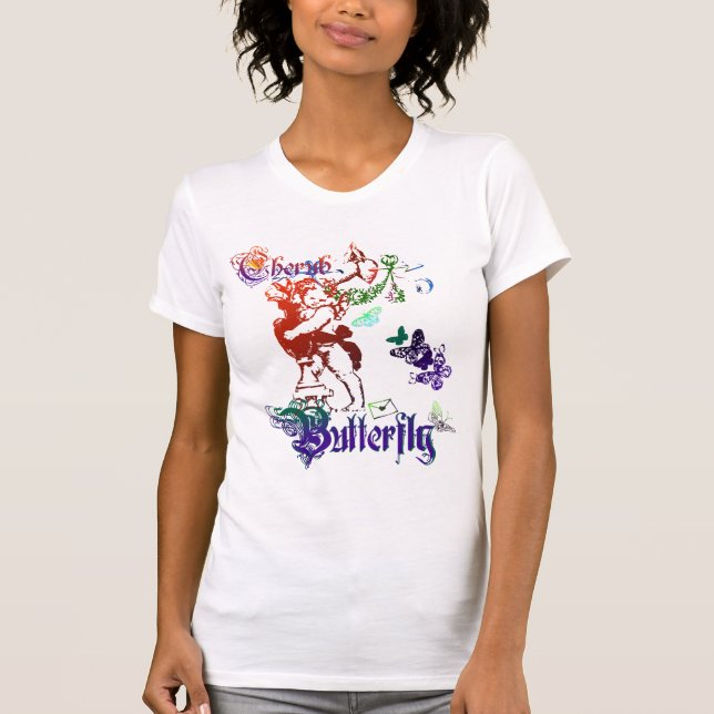 Camisa da borboleta do querubim (Frente)
